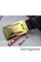 Ferragamo Svak Monster skinn belte med dobbel gancini spenne GM077