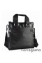 Ferragamo Skinn Logo, Silketrykk Messenger Bag