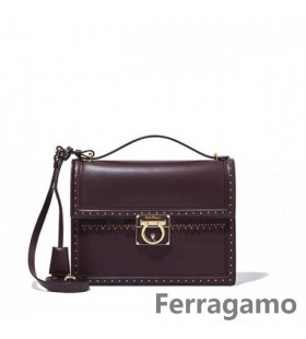 Salvatore Ferragamo Middels Gancio Skulder Bag Salg Online SFS-UU155