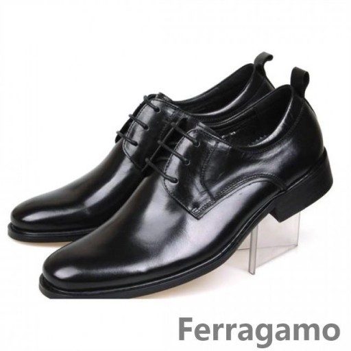 Lakierowane buty-Оксфорды Ferragamo Aiden koloru Czarnego