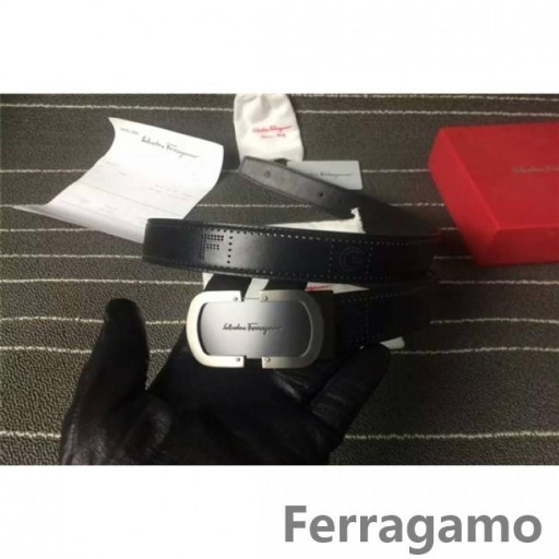 Pasek Ferragamo z regulowaną klamrą Gancio Vara Wielkości 85-105 cm MW177