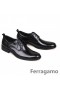 Lakierowane buty-Оксфорды Ferragamo Aiden koloru Czarnego
