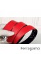 Skórzany pasek Ferragamo Gentle Monster z podwójną klamrą gancini GM001