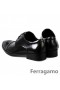 Buty Ferragamo Torrent sznurowane Czarny