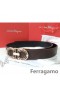 Regulowany pasek Ferragamo Gancio Vara Z klamrą W rozmiarach 85-105 cm MW052