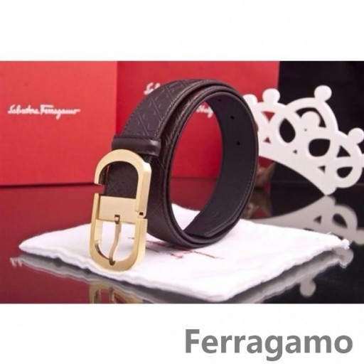 Ferragamo Blând Monstru curea din piele cu dublu gancini catarama GM102