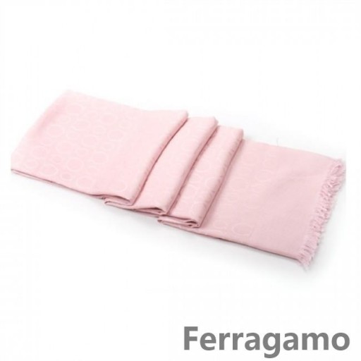 WoAuthentic Ferragamo Lână Eșarfă Roz