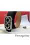 Ferragamo Blând Monstru curea din piele cu dublu gancini catarama GM070