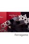 Ferragamo Blând Monstru curea din piele cu dublu gancini catarama GM094