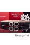 Ferragamo Blând Monstru curea din piele cu dublu gancini catarama GM094