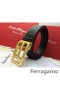Ferragamo Blând Monstru curea din piele cu dublu gancini catarama GM097