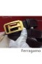 Ferragamo Blând Monstru curea din piele cu dublu gancini catarama GM097