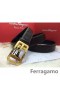 Ferragamo Blând Monstru curea din piele cu dublu gancini catarama GM097