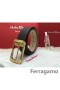 Ferragamo Blând Monstru curea din piele cu dublu gancini catarama GM109