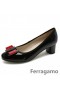 Ferragamo Flerul Meu Negru Din Piele Pompe