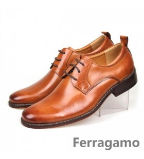 Ferragamo Aiden Brevet Pantofi Oxford Maro