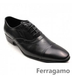 Ferragamo Fantino Cap Toe Oxfords Black