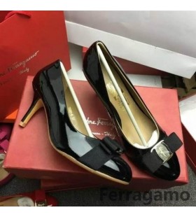 Ferragamo Carla Patent Pump Black