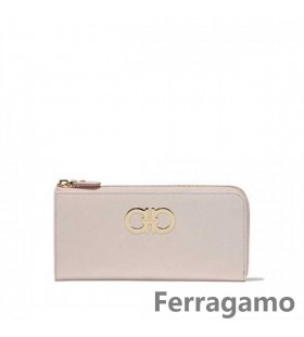 Salvatore Ferragamo Dublu Gancio Zip în Jurul Portofel SFS-UU302