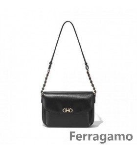 Salvatore Ferragamo Dublu Mare Gancio Lanț de Umăr, Sac de Vânzare On-line SFS-UU168