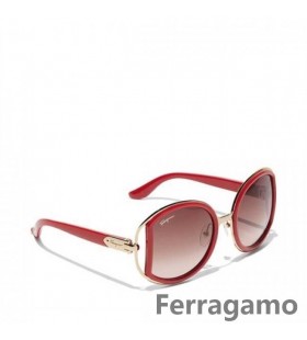 Salvatore Ferragamo Supradimensionate Rotund-Cadru ochelari de Soare On-line SFS-UU259