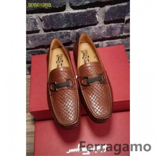 Ferragamo Ovládač Moccasin Obuvi 122