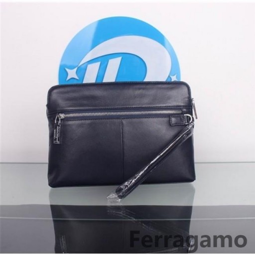 Ferragamo spojka peňaženky modrá nový štýl