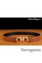 Ferragamo Mimoriadne Vydanie Nastaviteľné Kožené Dvojité Gancini Pracky Pásu
