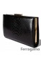 Salvatore Ferragamo Zarámované Spojka Predaj Online