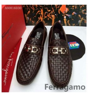 Ferragamo Ovládač Moccasin Obuvi 093