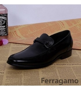 Ferragamo Gancio Bit Moccasin Čierne Topánky