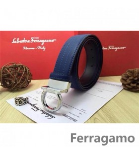 Ferragamo Jemné Monster kožený opasok s double gancini pracky GM130