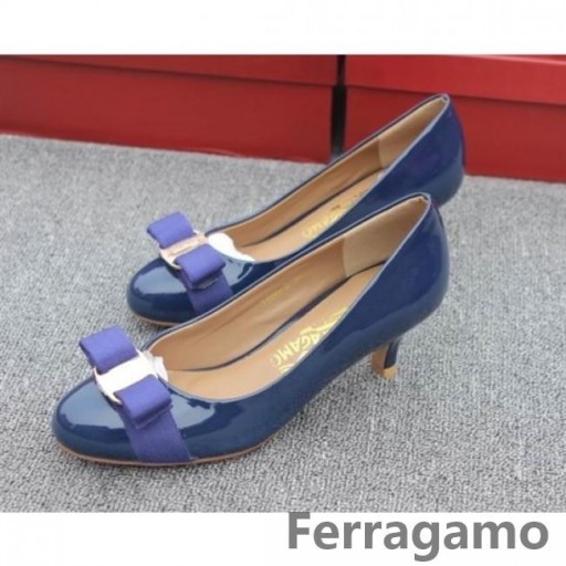 Ferragamo 칼라 흑적색 용 펌프