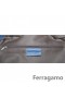 Ferragamo 블루 가죽 빈티지 메신저 가방
