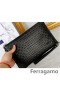 Ferragamo 주머니 지갑 검정 mens 판매