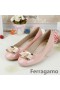 Ferragamo 웨지는 클래식 버클에 빨간색 287