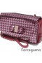 Salvatore Ferragamo 중간 반짝이 바라 플랩백 온라인 판매 SFS-UU113