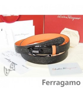 Ferragamo 조정가능한 Gancio Vara 버클 벨트에 85CM-105CM 크기 MW091