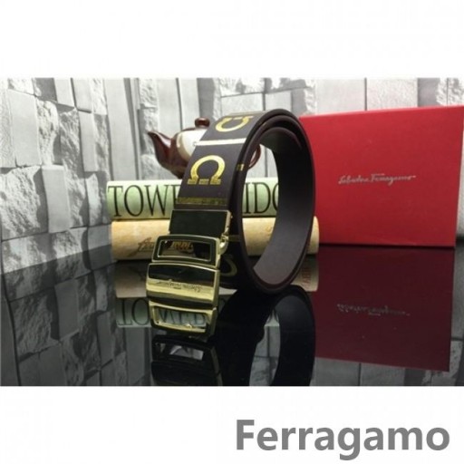 Kožni remen Ferragamo Gentle Monster sa duplom kopčom gancini GM167