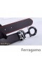 Kožni remen Ferragamo Gentle Monster sa duplom kopčom gancini GM006