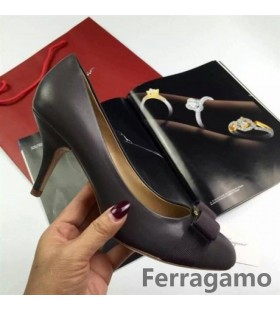 Cipele-brod Ferragamo Carla na petu boje Lavande