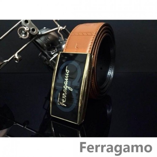 Ferragamo Mild Monster läder bälte med dubbla gancini spänne GM156