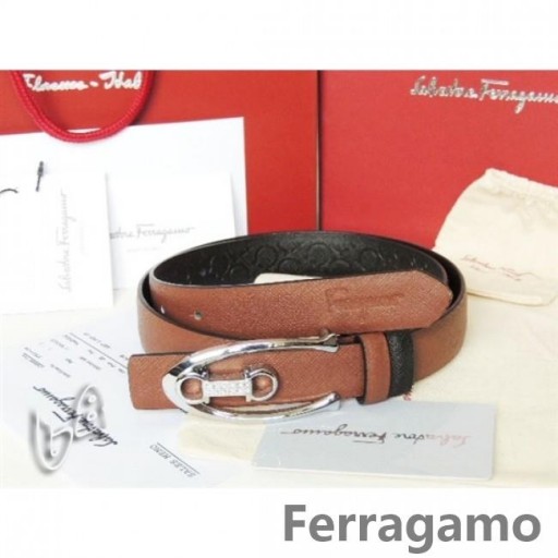 Ferragamo Justerbar Gancio Vara Spänne Bälte I 85CM-105CM Storlekar MW097