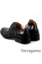 Ferragamo Aramix Medaljong-Toe Oxford Svart