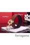 Ferragamo Mild Monster läder bälte med dubbla gancini spänne GM092