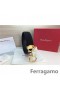 Ferragamo Mild Monster läder bälte med dubbla gancini spänne GM180