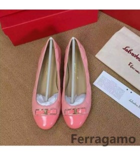 Ferragamo Min Quiltade Lägenheter Rosa