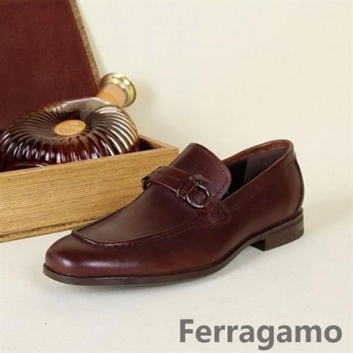 Ferragamo Gancio Bit Mokasen Kahve Ayakkabısı