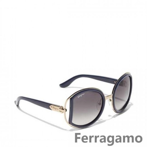 Salvatore Ferragamo Büyük Boy Yuvarlak Çerçeveli Güneş Gözlüğü Online SFS-UU258