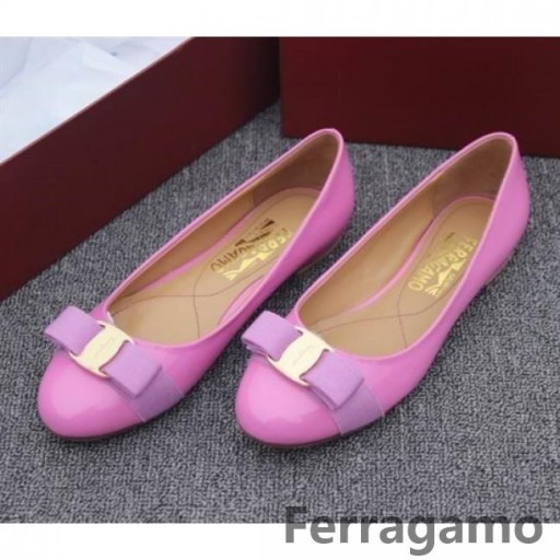Patentte Salvatore Ferragamo Varina Düz Ayakkabı Lavanta